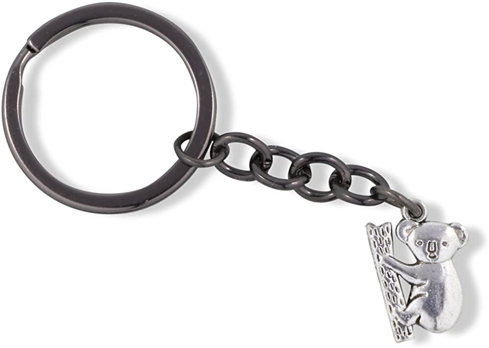 Koala Keychain | Koala of Australia Keychain or Koala Key Chain that make Perfect Koala Items to Give or Koala Party Favors for Friends Men or Women or Fans of a Koala Bear Jewelry