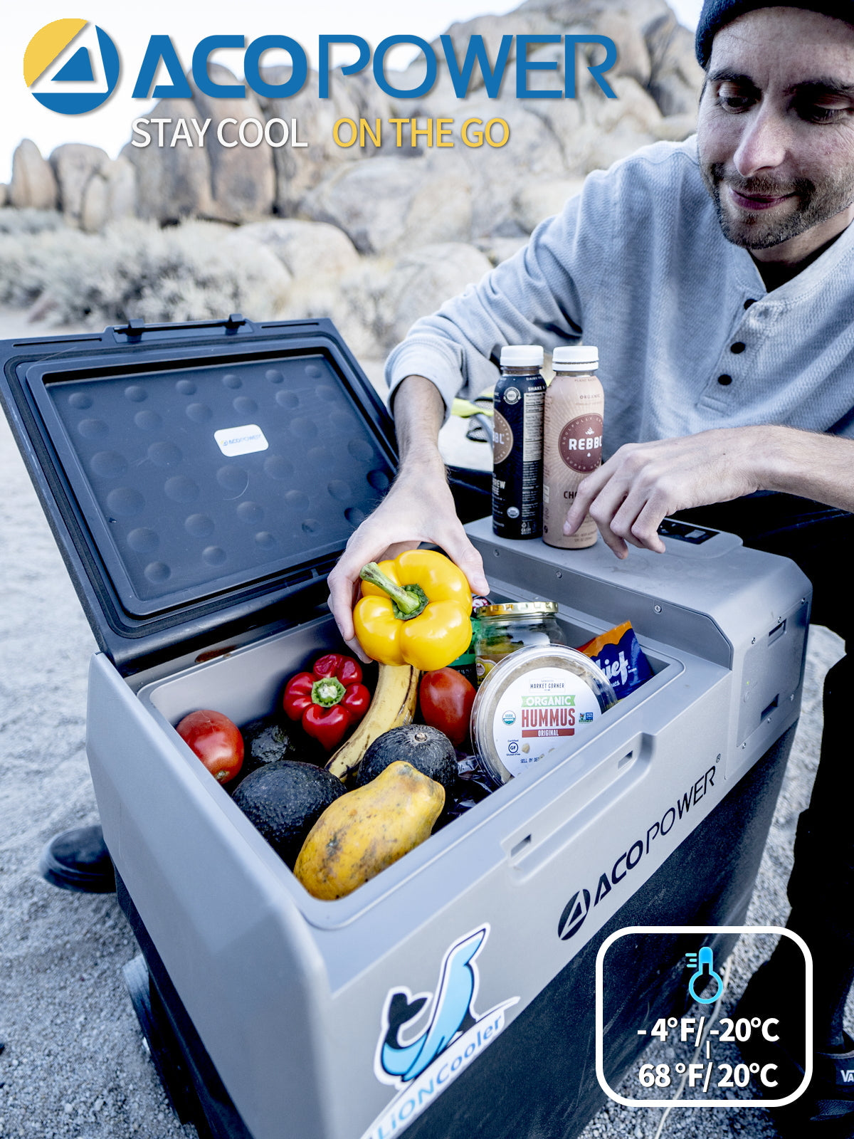 LionCooler X30A Portable Solar Fridge Freezer, 32 Quarts