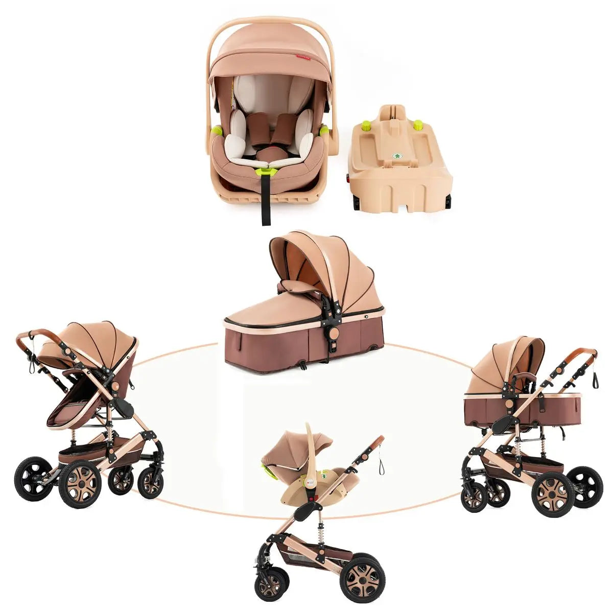 Portable Baby Stroller Combo Car Seat