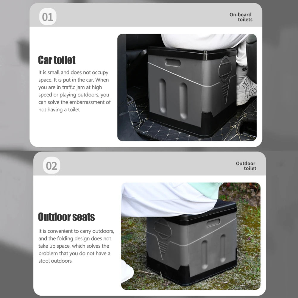Portable Outdoor Folding Car Toilet Bucket