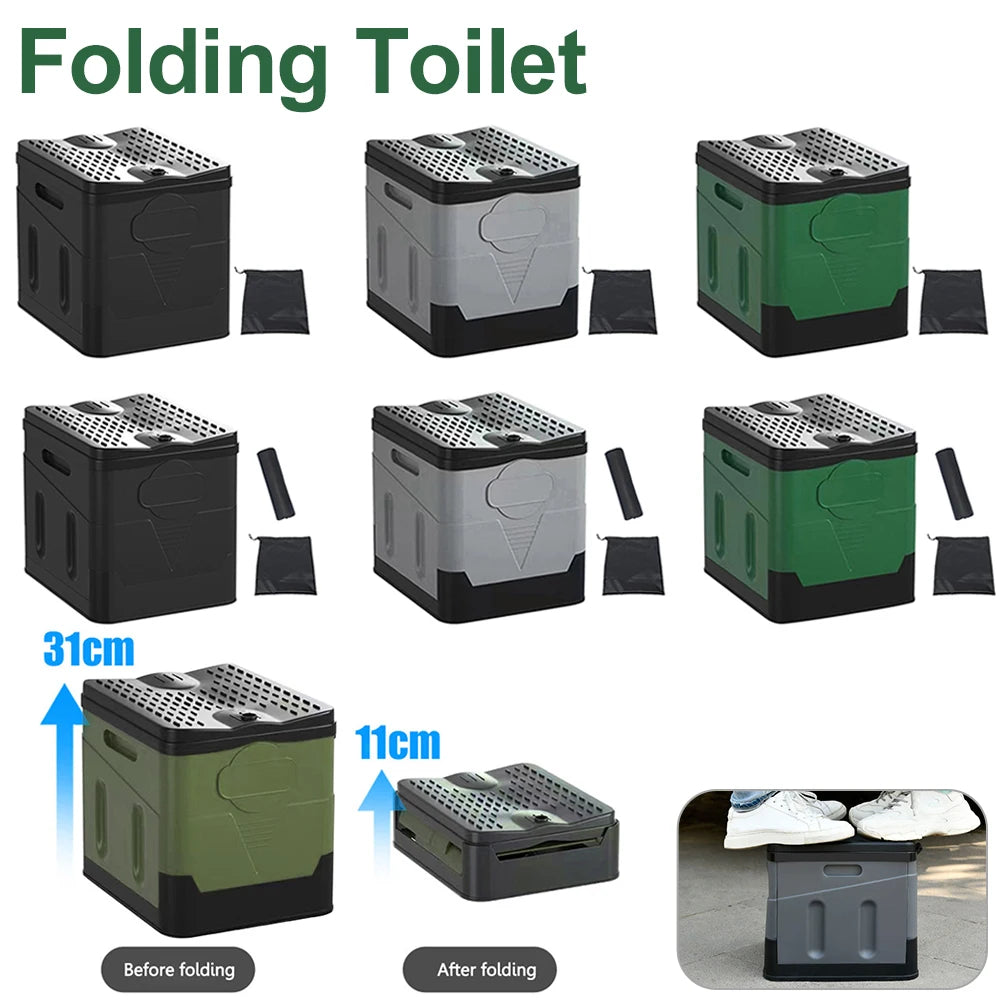 Portable Outdoor Folding Car Toilet Bucket