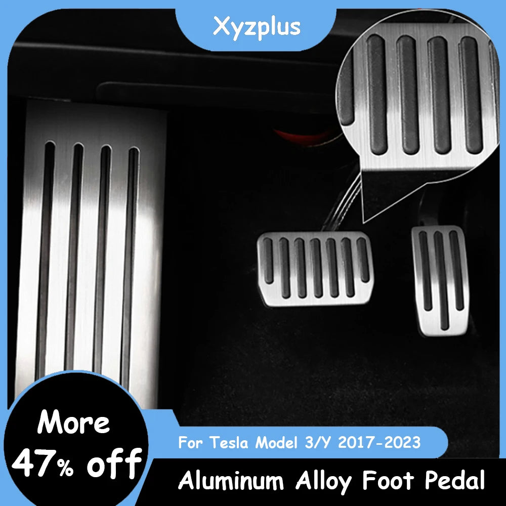 Metal Pedal Pads Covers for Tesla Model 3 & Model Y Accessories