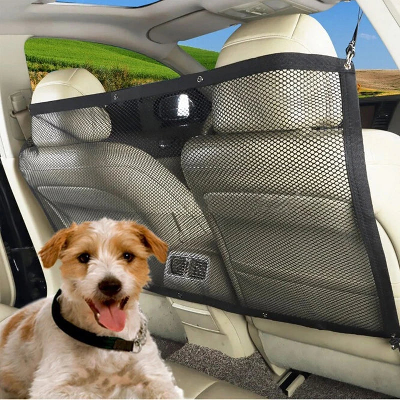 Portable Dog Car Safety Mesh Barrier