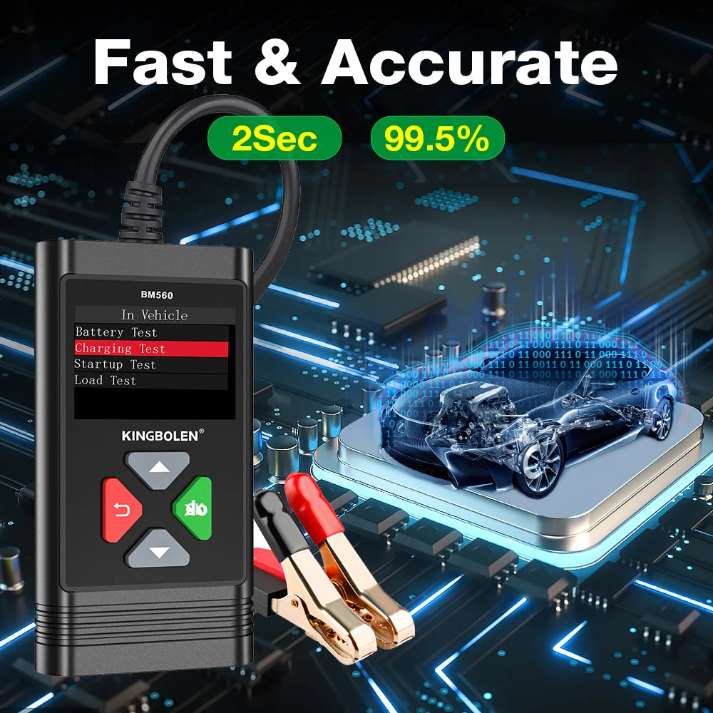 Car Motorcycle Battery Tester System Analyzer