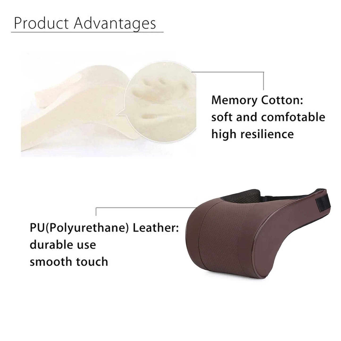 Car Neck Pillow with Memory Foam