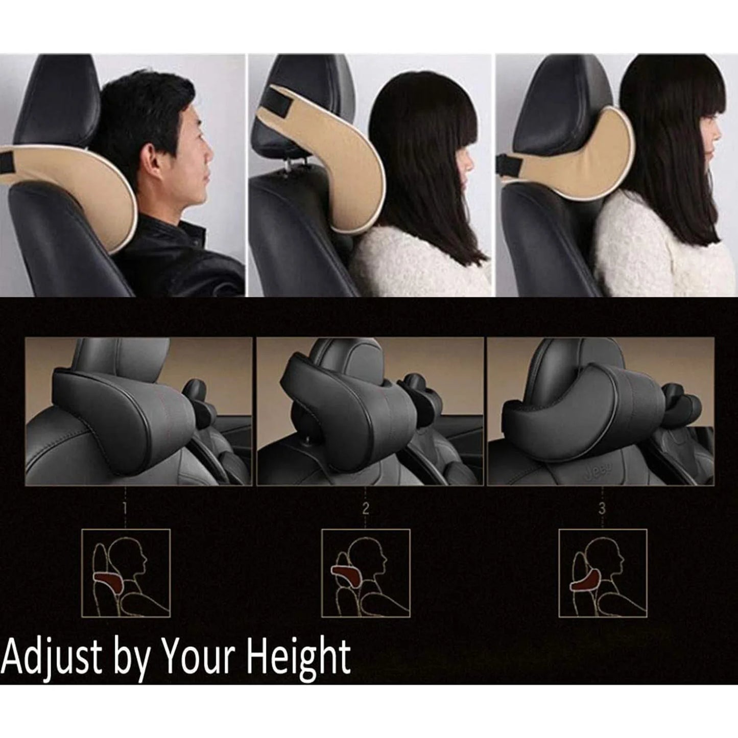 Car Neck Pillow with Memory Foam