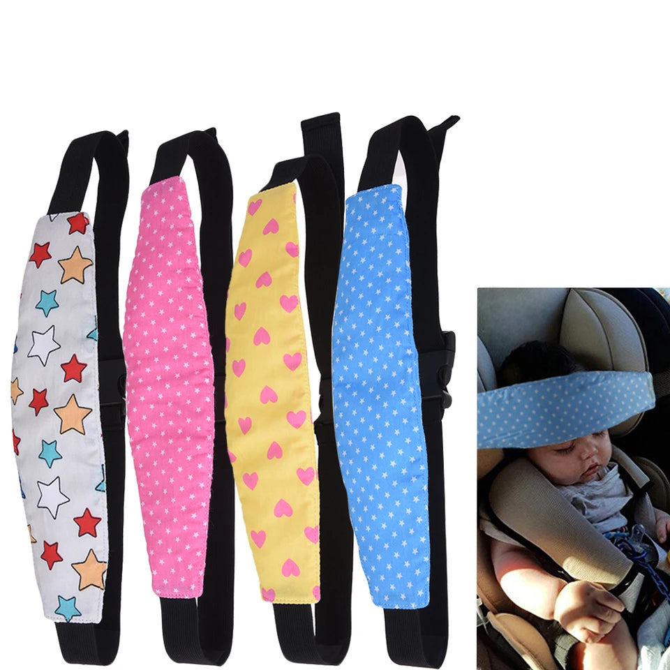 Adjustable Car Seat Head Support Belt
