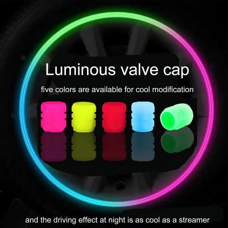 Night Glowing Car Wheel Caps Decoration
