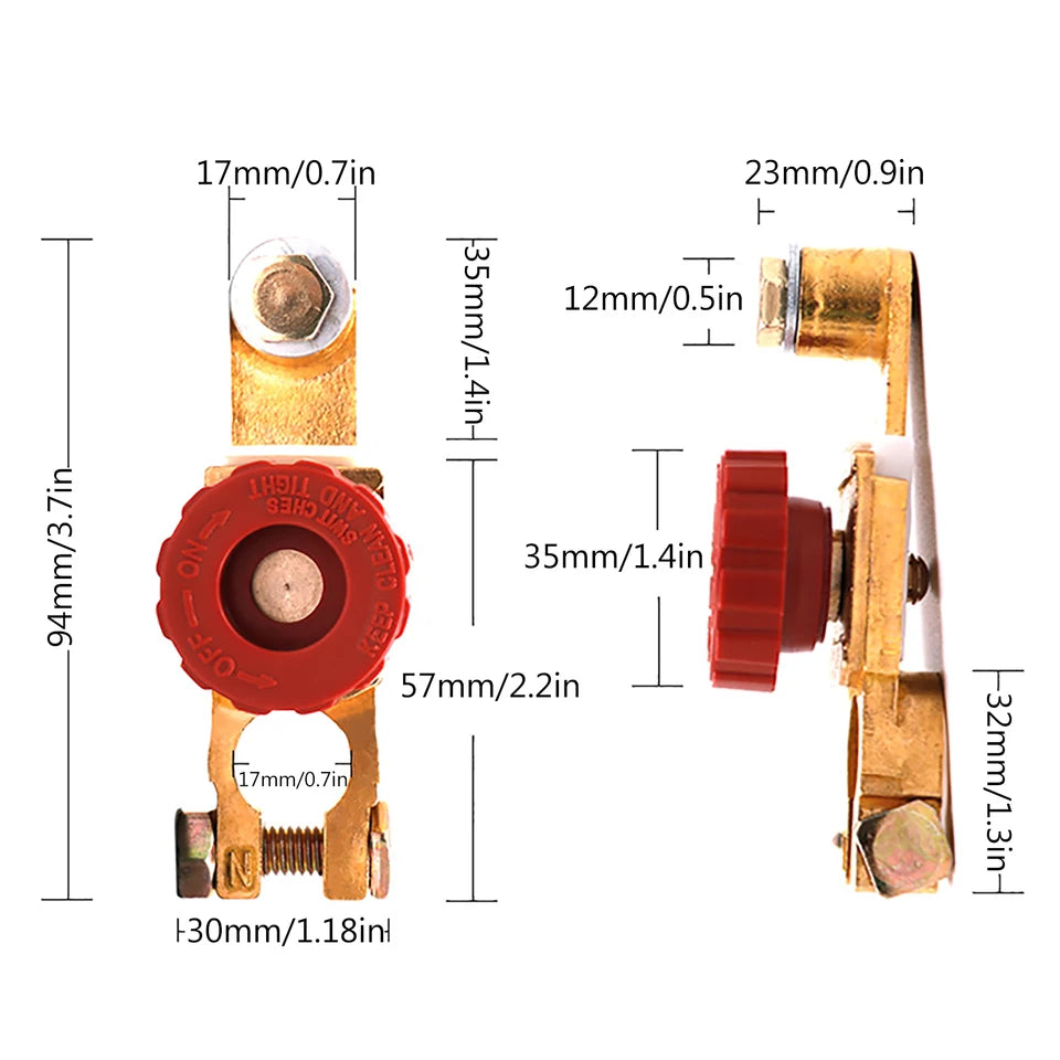 Motorcycle Battery Saver Disconnect Switch for Vehicles