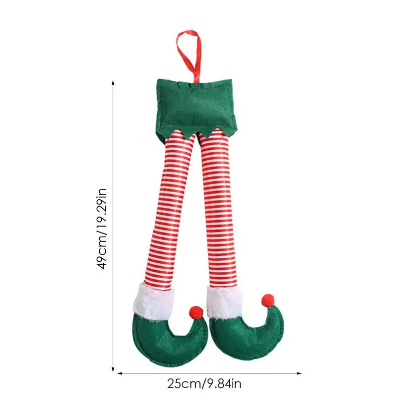Christmas Elf Santa Legs Car Accessories