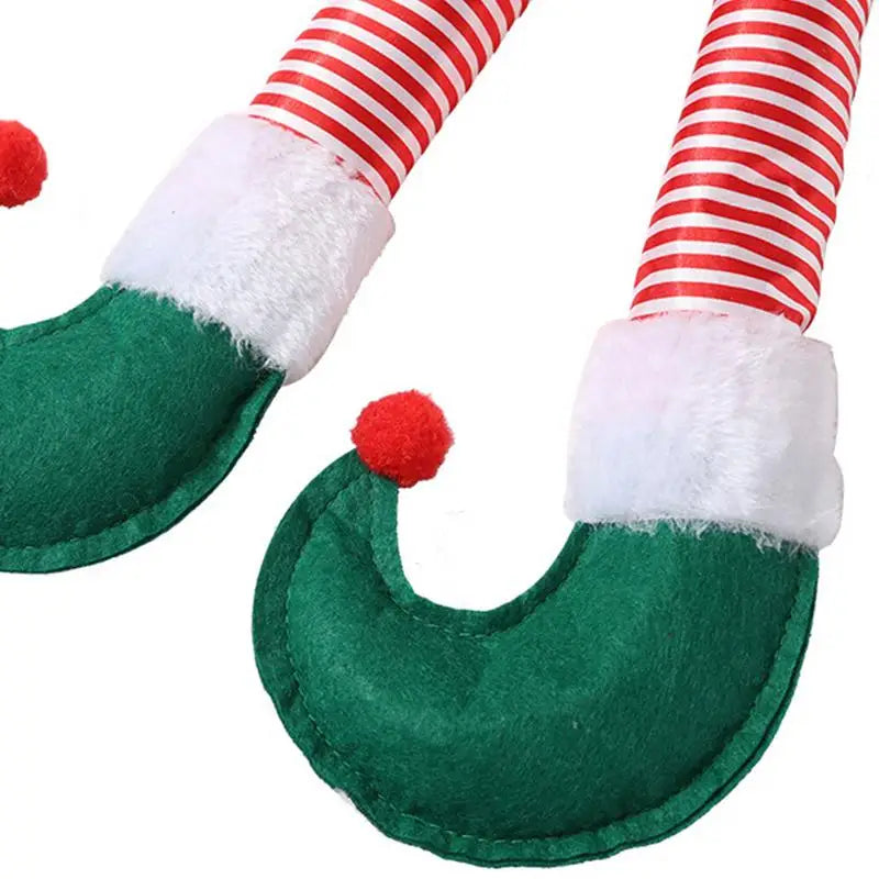 Christmas Elf Santa Legs Car Accessories