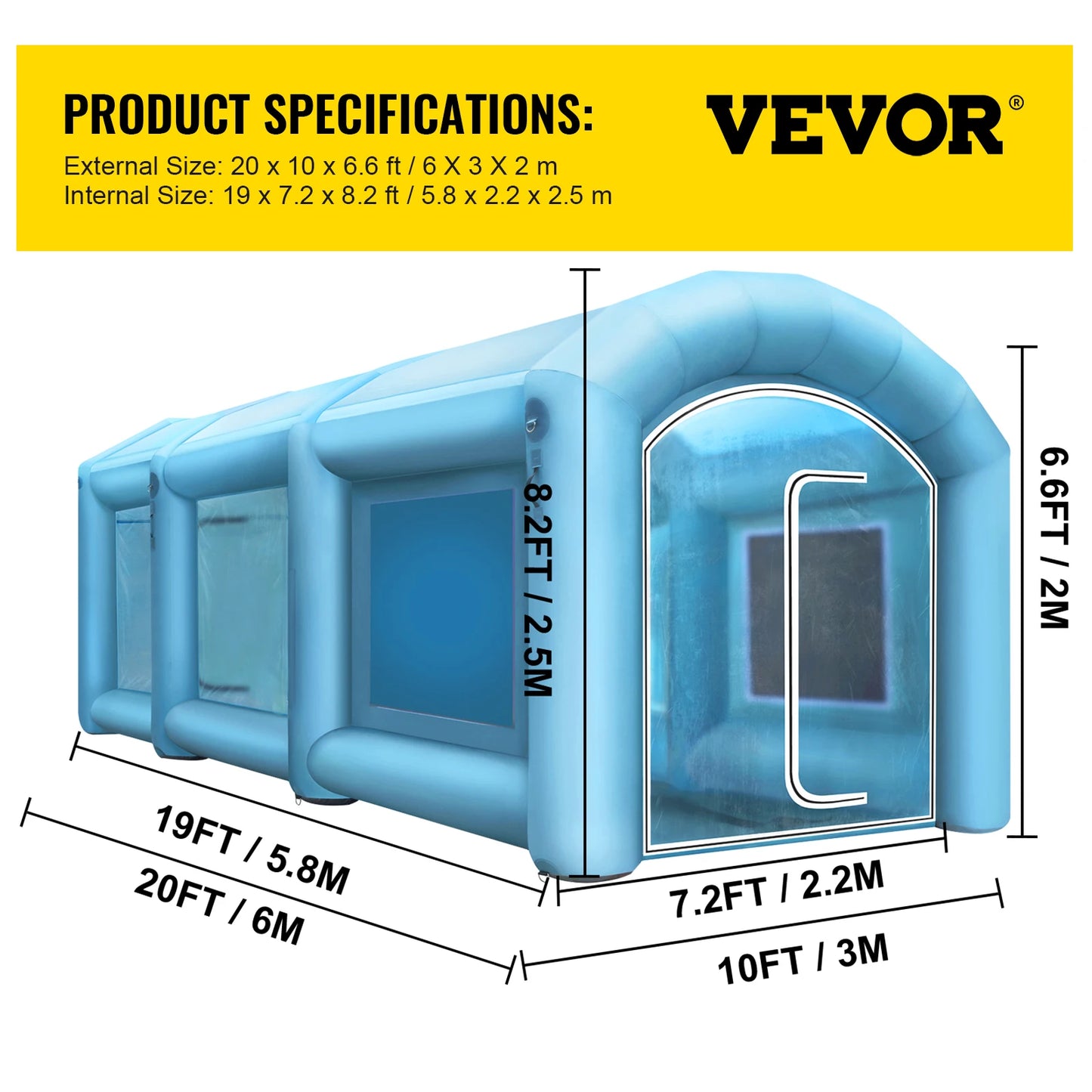 Large Inflatable Paint Booth for Car