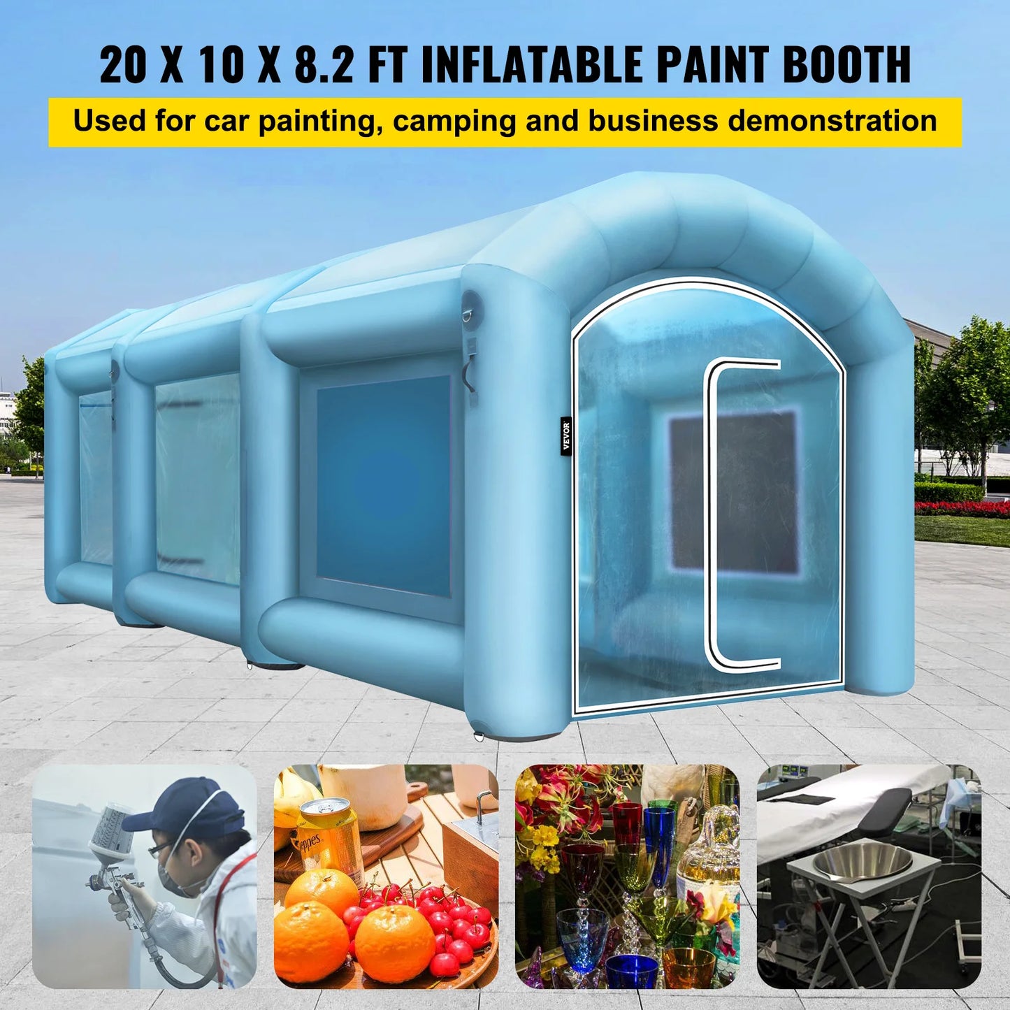 Large Inflatable Paint Booth for Car