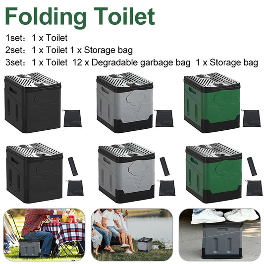 Portable Outdoor Folding Car Toilet Bucket